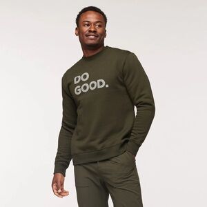 Cotopaxi Men's forest Green Crewneck Sweater - DO GOOD. L